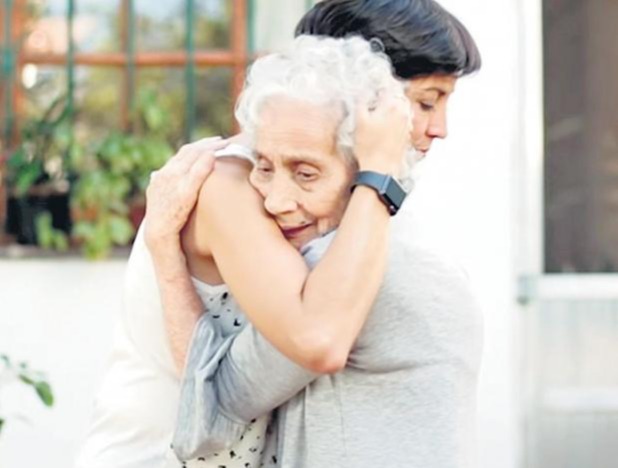 Tristeza por el fallecimiento de la abuela Blanca Díaz de Garnier